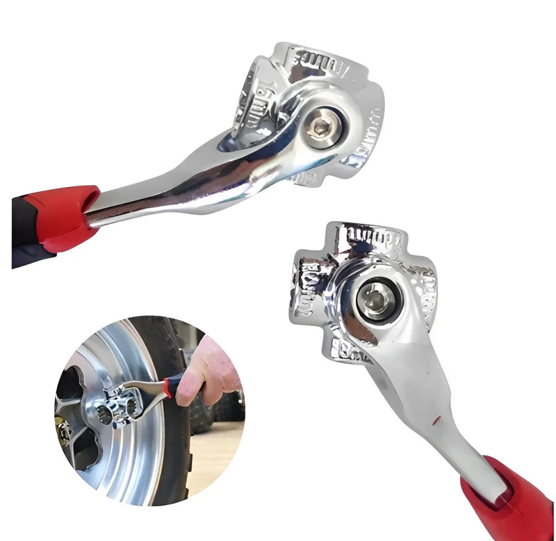 PowerTool Pro — Chave Multifuncional 48 em 1 com Rotação 360°!  Soquete universal.