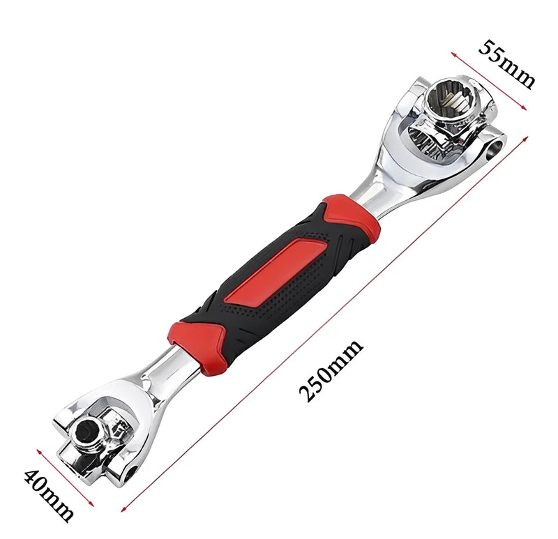 PowerTool Pro — Chave Multifuncional 48 em 1 com Rotação 360°!  Soquete universal.